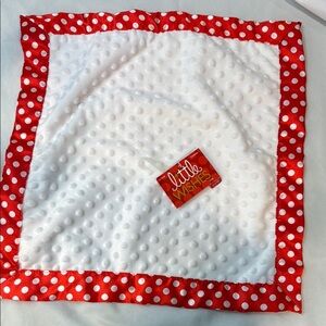 Little Wishes Polka Dot Very Soft Baby Blanket, BNWT